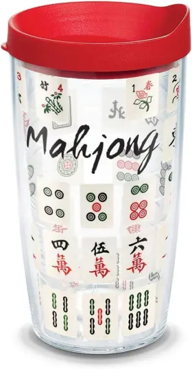 Tervis 093597830754 Mahjong Game Made In Usa Double Walled 1 Count Pack Of Clear