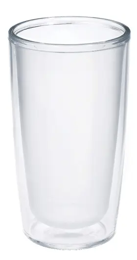 1359209 Tervis Crystal Clear Tabletop Made In Usa Double Walled 16 Ounces