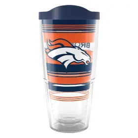 1414906 Tervis Nfl Denver Broncos - Hype Stripes Made In Usa Double 24 Ounces Clear