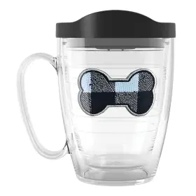 1417662 Tervis Plaid Bone Made In Usa Double Walled Insulated 16 Ounces Clear