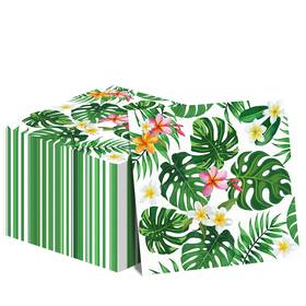 Tevxj Wp0343 Hawaiian Luau Napkins For Aloha Happy Birthday Party Supplies Tropical Tiki Them