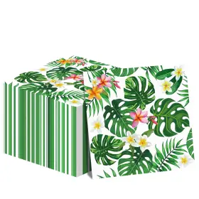Wp0343 Tevxj Hawaiian Luau Napkins For Aloha Happy Birthday Party Supplies Tropical Tiki Them
