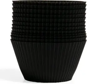 Tskbc102j The Silicone Kitchen Reusable Baking Cup Jumbo Matte Black