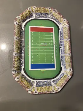 815103 The Ullman Company Vtg Touchdown Platter Football Tray 15103 13.5 Inch X 19 Vintage Nfl