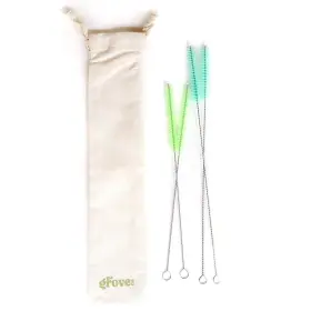 Thegrove910 197644848478 Extra Long Straw Cleaner Brushes Set Of 4 With Drawstring Storage Bag Cute