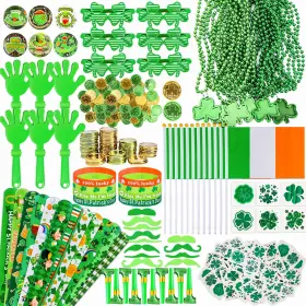 Pf0168 Thuodo 238 Pcs St. Patrick S Day Party Favors Bulk Green Shamrock Accessories With G