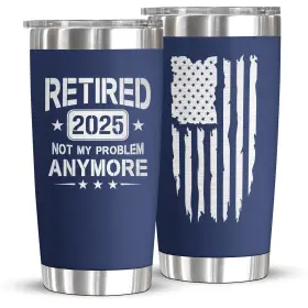 Tinhcd Store 860008339522 Retirement Gifts For Men Women 2025 Teacher 20 Ounces Navy