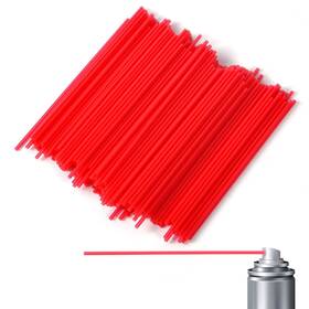 Tinoaly 1060372 200pcs Spray Can Straws 4.72in Long Red Pp Material Aerosol M