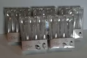 Tiny Temptations 813515017223 New 3 7/8 Inch Tasters Clear Plastic Tasting Spoons - 5 Packs
