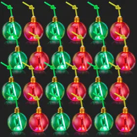 Boo-tioncy-2191 Tioncy 10oz Christmas Light Up Ball Cups With Lid And Straw Xmas Glow Bott