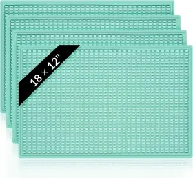 Boo-tioncy-7958 Tioncy 4 Pcs Bar Mat For Countertop 18x12 Inch Christmas 18 X 12 Green