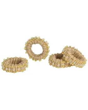 30501806440000 Tiramisu Golden Jute Circlet Napkin Rings