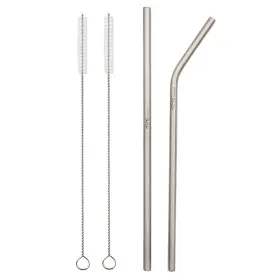 Tito 607467995841 Titanium Straw Supper Strong And Ultralight Drinking With Cleaning Brus