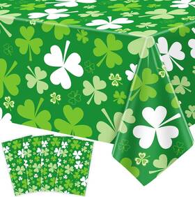 Tjyjoy Tb259 4 Pack St Patrick Day Tablecloth Luck Irish Clover 51 X 86 Inches Colourful