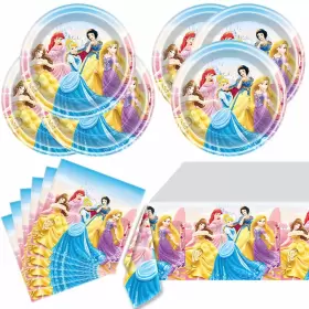 Decorations18 Tkmldh 711523758032 Princess Birthday Party Plates 20 Napkins And 1 Tablecloth Pri