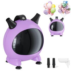 Togvu B0f996mh85 Balloon Pump Electric Portable Balloons Inflator Air With 2 Nozzles Small