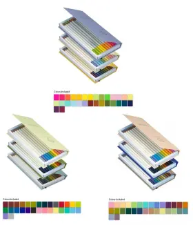 Tombow 848529001630 Irojiten Colorpencils With Enamel Finish - Pack Of 3 Unique Sets Rainforest