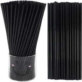 Tomnk 611434238558 500pcs Straws Disposable 10.3 Inches Plastic Drinking