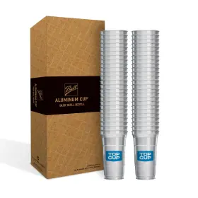 B0btq28yvn Top Cup Ball Aluminum Cups 12oz Reusable Party Cold-holding Recyclable - 50 Pack M
