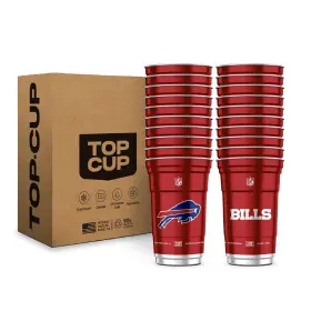 B0g59rpslr Top Cup Buffalo Bills 20 Oz Reusable Aluminum Cups Count Nfl Officially Licensed Dura