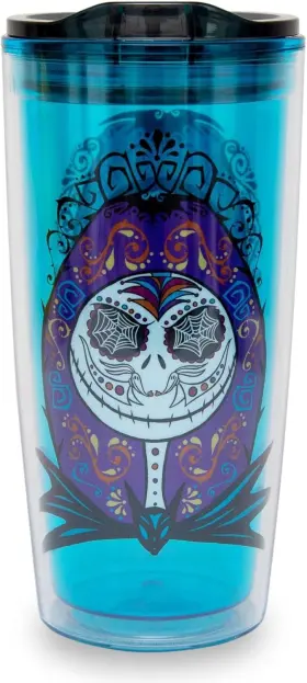 Nb1218bl Toynk Disney Nightmare Before Christmas Sugar Skulls 20-ounce One Size Blue