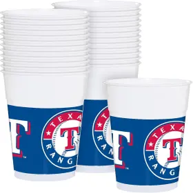 429377 - Toys Texas Rangers Plastic Cups Pack Of 25 Perfect For Sports Parties Beverages
