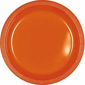 43032.05 - Toys Vibrant Round Orange Peel Plastic Plates 10 Inch Pack Of 20 Premium Quality 43032.05 - Toys Vibrant Round Orange Peel Plastic Plates 10 Inch Pack Of 20 Premium Quality