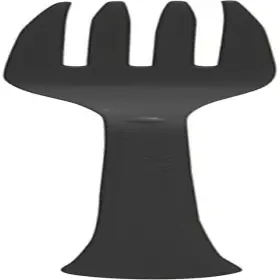 - Toys 445007732760 Premium Heavy Weight Plastic Forks Jet Black Pack Of 50 Party Supply