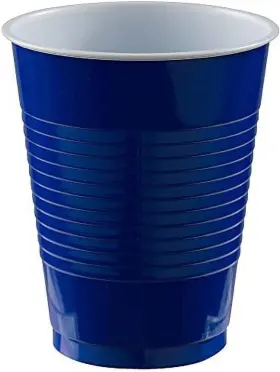 - Toys 705353773310 Bright Royal Blue Plastic Cups Pack Of 20 18 Oz. Versatile Drinkware For I