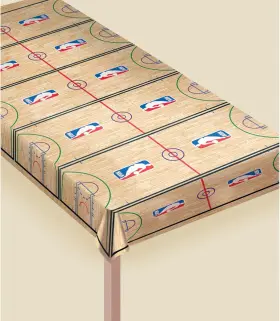 573636 Trademart Inc. -- Dropship Spalding Basketball Table Cover - 54 Inch X 102 Blue/red 1pc