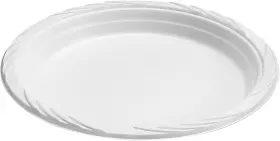 Trading 240/bs 100 Count Disposable Plastic Plates 7 Inch White