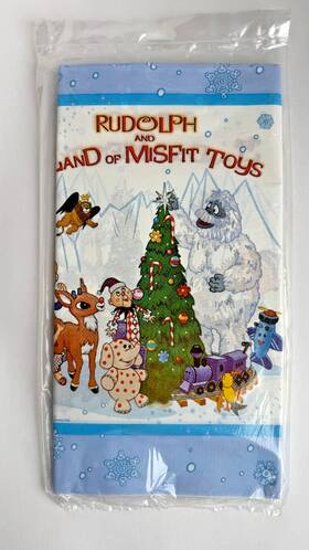 Trend Setters 571002 Paper Table Cover Rudolph And The Island Misfit Toys 54 Inch X 96 New Sealed