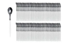 Trendables 743795013212 120 Pack Two Toned Heavy Duty Plastic Silverware Knifes - Stunning