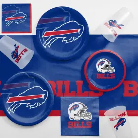 Trendware 196504109735 Buffalo Bills Game Day Party Supplies Kit Serves 8