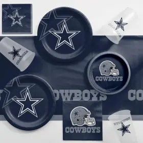 Trendware 196504109988 Dallas Cowboys Game Day Party Supplies Kit Serves 8