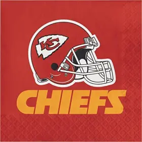 Trendware 196504110397 Kansas City Chiefs Napkins 48 Ct