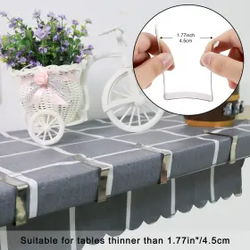 Tripole 766330082337 32-pack Stainless Steel Tablecloth Clips Secure Covers Indoors And Out