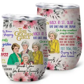 Dkb-my-32-549 Tslover Golden Girls Tumbler 12 Oz Insulated Ounces Manyin