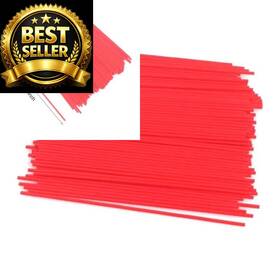 Tsurpcao 616943711349 Spray Can Straws Replacement Extension Straw Red 50 Pack