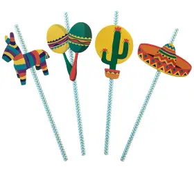 Twerp 650181791558 Fiesta Party Straws Mexican Decorations Final Bachelorette Supp