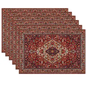 Uuo-2408 Uiupro Boho Vintage Ethnic Placemats Set Of 6 12x18 Inch