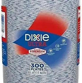12863 Ultra Paper Plate 6-7/8 Inch 300 Count