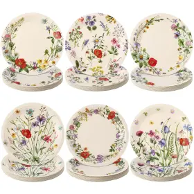 Meq-umigy-2522 Umigy 120 Pcs Vintage Wild Floral Paper Plates 7 Inch Fall Summ