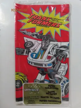 Unique 011179111336 1993 Transformers Generation 2 Tablecover Tablecloth Sealed Nip