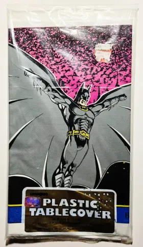 Unique 011179140039 Vintage 1991 Batman Returns Plastic Tablecover New Sealed Dc Comics 90s Party