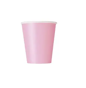 Unique 011179308828 9oz Light Pink Paper Cups 8ct