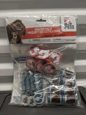Unique 011179439805 The Secret Life Of Pets 48 Piece Party Favor Mega Mix Value Pack For 8 - 43980