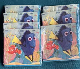 Unique 011179486427 7 Packs Of Disney S Finding Dory With Nemo 13 Inch X13 Party Napkins 16 Ct. New