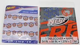 Unique 011179591695 Nerf Table Cover And Garland Targets Birthday Party Supplies Kids Hasbro New