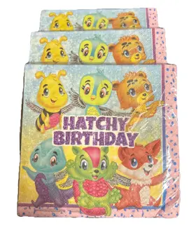 Unique 011179593019 Hatchimals Lunch Napkins Set Of 3 16 Count